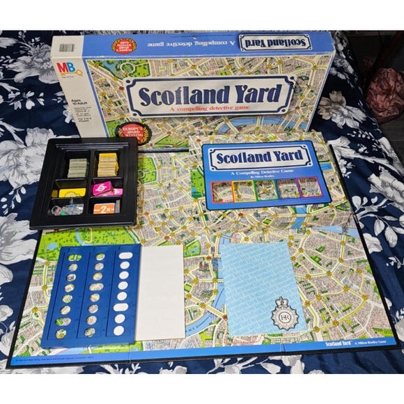 Vintage 1985 Scotland Yard Board Game by Milton Bradley - 100% COMPLETE - Picture 6 of 6